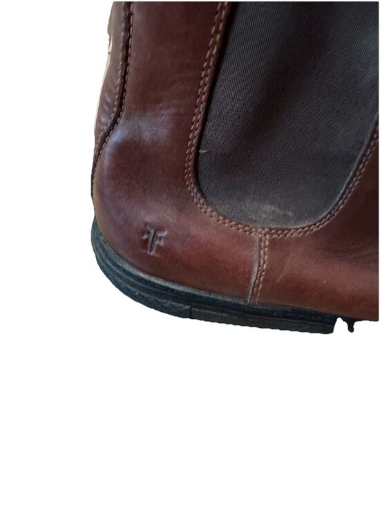 Frye Chelsea Boots Mens 11.5 Brown Leather Pull On Ankle Boots main image 8